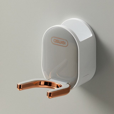 Összecsukható hajszárító tartó Falra szerelhető fürdőszobai rendszerező állvány Hajvasaló állvány Zuhanyzó tároló polc Fürdőszoba tartozék