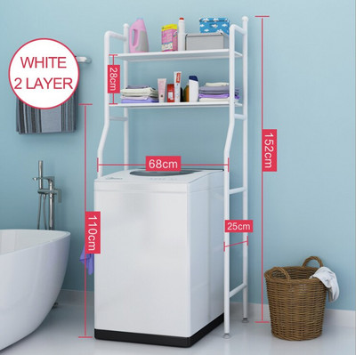 Nerūsējošā tērauda plaukts plaukts veļas mašīna plaukts vannas istaba tualete telpas taupīšanas plaukts organizators turētājs plaukti 2 slāņu uzglabāšana