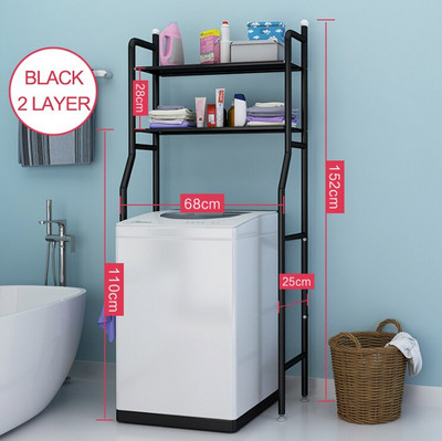 Nerūsējošā tērauda plaukts plaukts veļas mašīna plaukts vannas istaba tualete telpas taupīšanas plaukts organizators turētājs plaukti 2 slāņu uzglabāšana