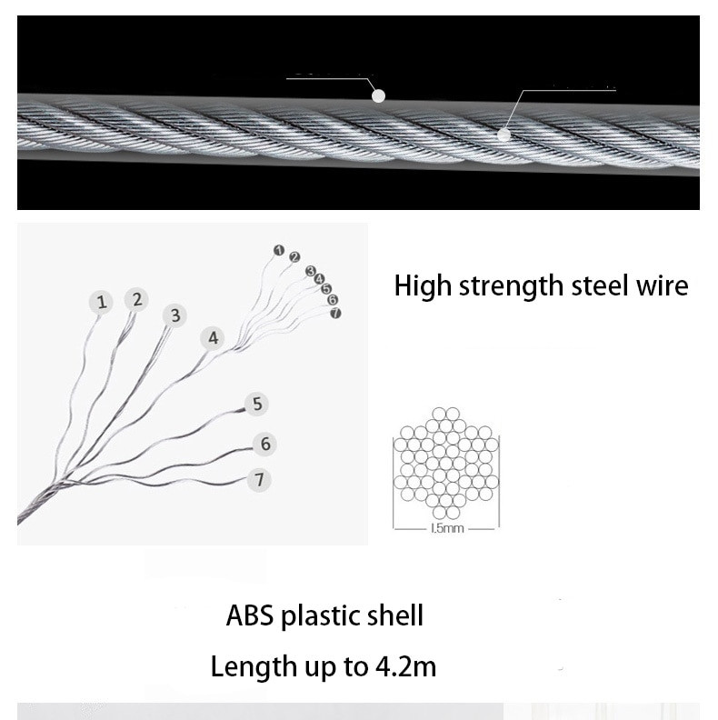 Drabužių linija Džiovintuvas Vonios kambario aksesuarai Džiovintuvas Baltas/Juodas/Auksinis/sidabrinis rūbų linijinis skalbinių džiovintuvas Dvisluoksnis