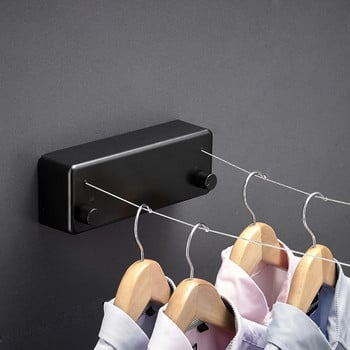 Retractable Clothes Line Dryer Rack Εσωτερικού εξωτερικού χώρου στεγνώματος ABS Πλαστικό ράφι ρούχων Στεγνωτήριο ρούχων Τηλεσκοπική σχάρα στεγνώματος τοίχου