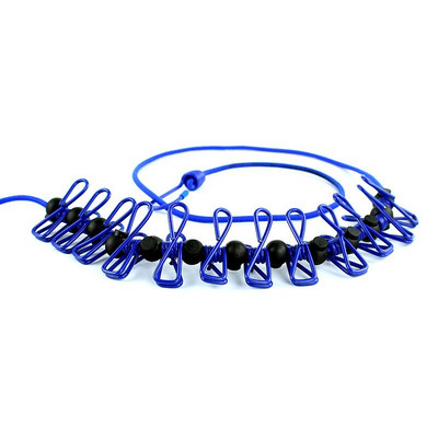 Pārnēsājama drēbju aukla ar 12 drēbju šķipsnām, vēja necaurlaidīga ceļojumu drēbju aukla, elastīga, izvelkama, elastīga veļas mazgāšanas aukla Bac