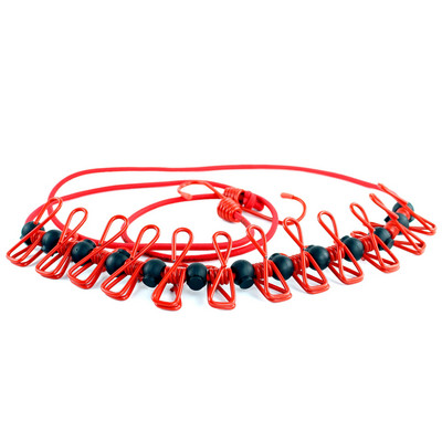 Pārnēsājama drēbju aukla ar 12 drēbju šķipsnām, vēja necaurlaidīga ceļojumu drēbju aukla, elastīga, izvelkama, elastīga veļas mazgāšanas aukla Bac