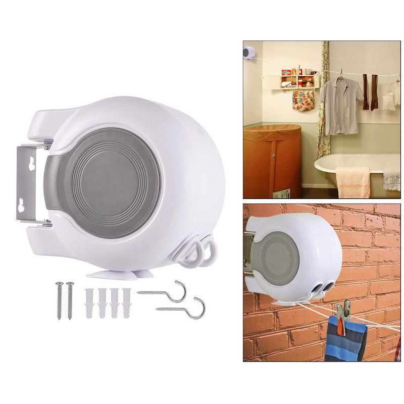 Behúzható ruhakötél dupla vezetékes ruhafogas szárító ruharendező