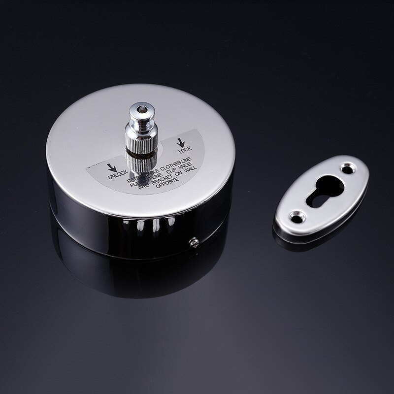 Falra szerelhető rozsdamentes acél visszahúzható ruhakötél Otthon Beltéri Kültéri Mosodaakasztó Ruha Fürdőszoba Szárító Kötél