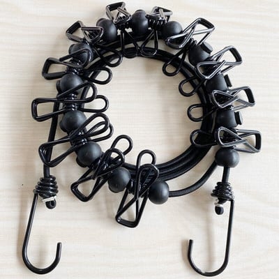 Nešiojama skalbinių linija su spaustukais nuo vėjo nepraleidžianti kelionių stovyklavimo drabužių linija Ištraukiama elastinga skalbinių džiovinimo drabužių linija viešbučiui