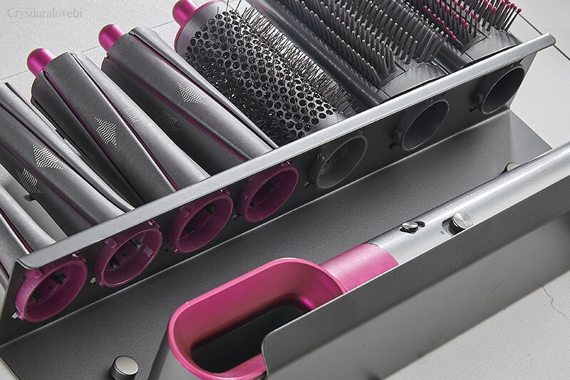 Fali tartó Dyson Airwrap Stílusos tárolóállványhoz Airwrap Styler komplett készlet fürdőszobai rendszerező tartozékokhoz