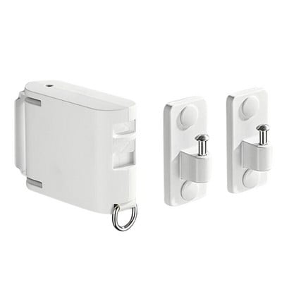 Nematoma drabužių linija, ištraukiama su kabyklos skyle, sieninė rūbų virvė, džiovinimo lentyna, balkonas, drabužių linija, skirta butams