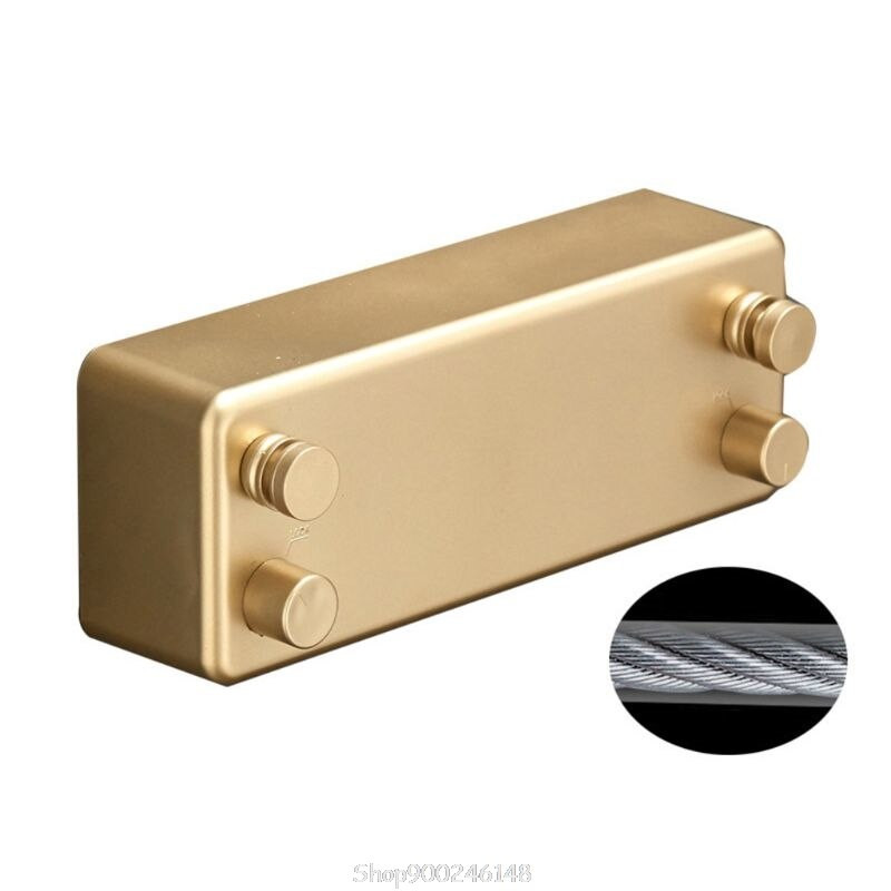 Ištraukiama nematoma drabužių linija ABS aliuminio džiovintuvas su reguliuojama nerūdijančio plieno dviguba lyno styga Hotel Style O15 Dropship