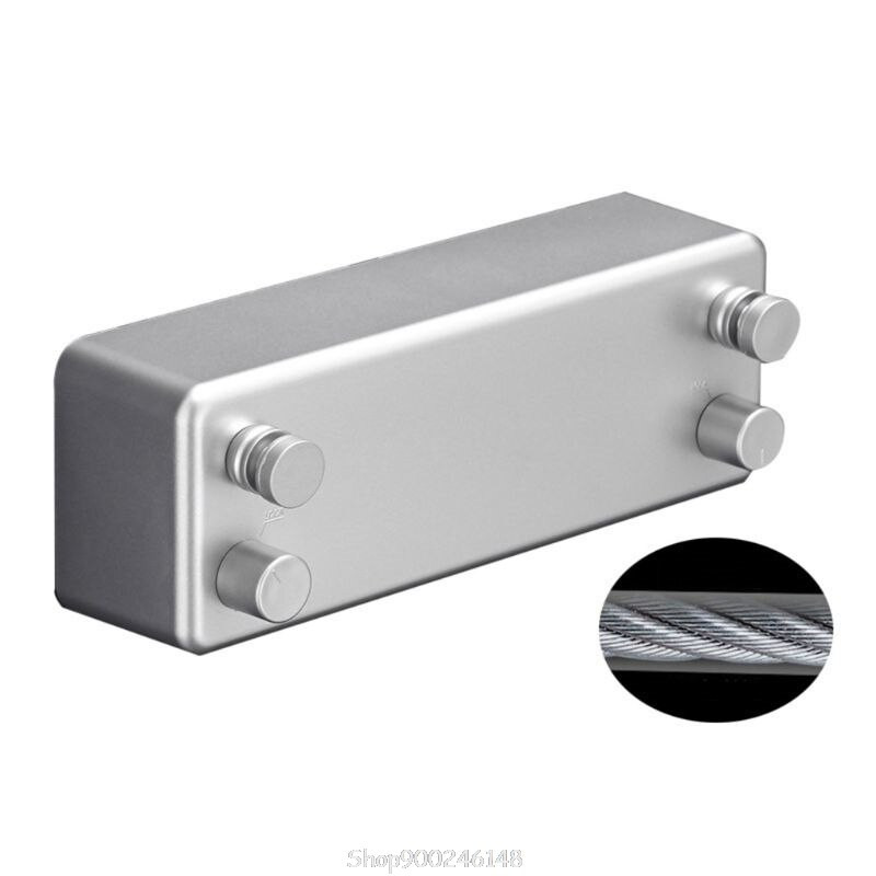 Ištraukiama nematoma drabužių linija ABS aliuminio džiovintuvas su reguliuojama nerūdijančio plieno dviguba lyno styga Hotel Style O15 Dropship