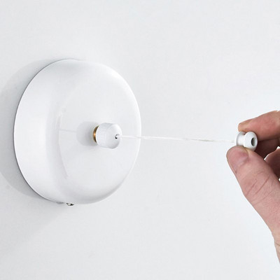 Suport de uscare pentru rufe retractabil de 3 m, negru