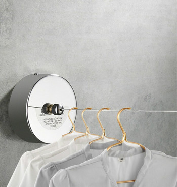 JD Stainless Steel Invisible Clothes-drying Rope Balcony Hotel Hotel Rack ρούχων Εσωτερικό Τηλεσκοπικό Σχοινί