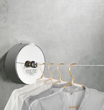 JD Stainless Steel Invisible Clothes-drying Rope Balcony Hotel Hotel Rack ρούχων Εσωτερικό Τηλεσκοπικό Σχοινί