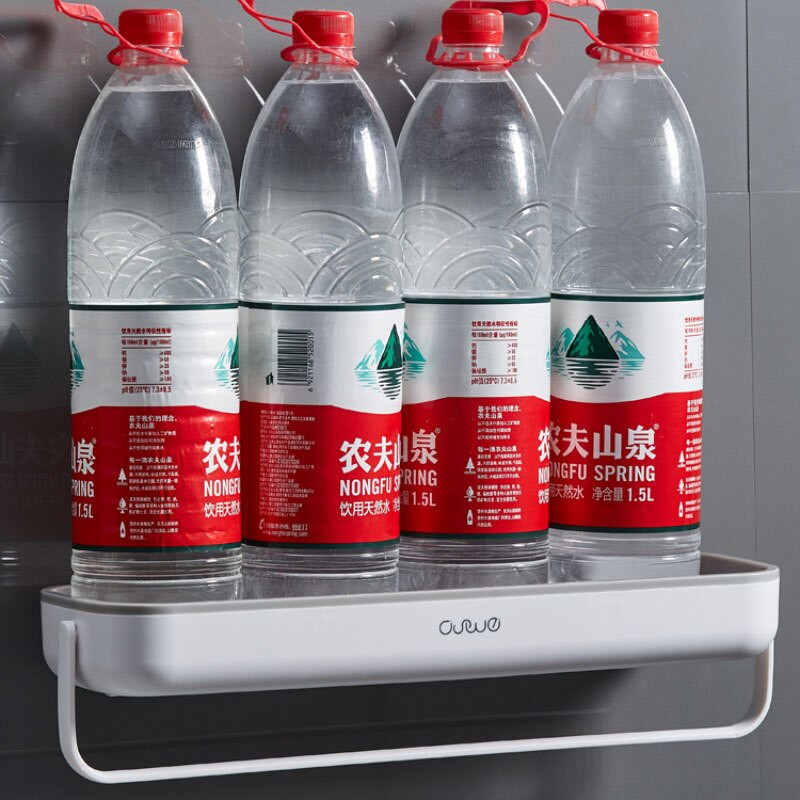 Falra szerelhető fürdőszobai tárolórekesz törülközővel, konyhai háztartási rendszerezőhöz Fürdőszoba tartozékokhoz fúró nélkül