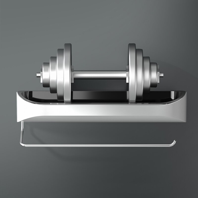 Falra szerelhető fürdőszobai polc forgatható törölközőtartó konyhai rendszerező fürdőszobai kiegészítőkhöz fúró nélkül, nagy kapacitású tároló