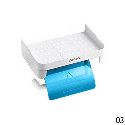 Többfunkciós állványos falra szerelhető vastag tekercspapír tároló állvány WC-papír tartó állvány polcok fürdőszobai kiegészítők 3 szín