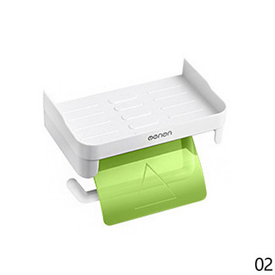 Többfunkciós állványos falra szerelhető vastag tekercspapír tároló állvány WC-papír tartó állvány polcok fürdőszobai kiegészítők 3 szín