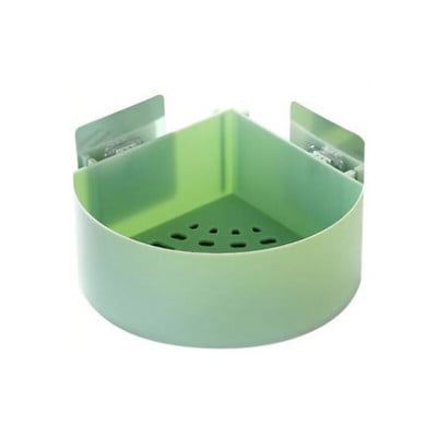 1db sarok tároló állvány műanyag fürdőszobai tároló polcok öntapadó mosogató szivacstartó Üreges lefolyó kosár konyhai rendszerező