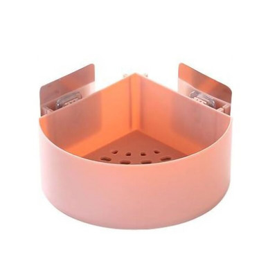 1db sarok tároló állvány műanyag fürdőszobai tároló polcok öntapadó mosogató szivacstartó Üreges lefolyó kosár konyhai rendszerező