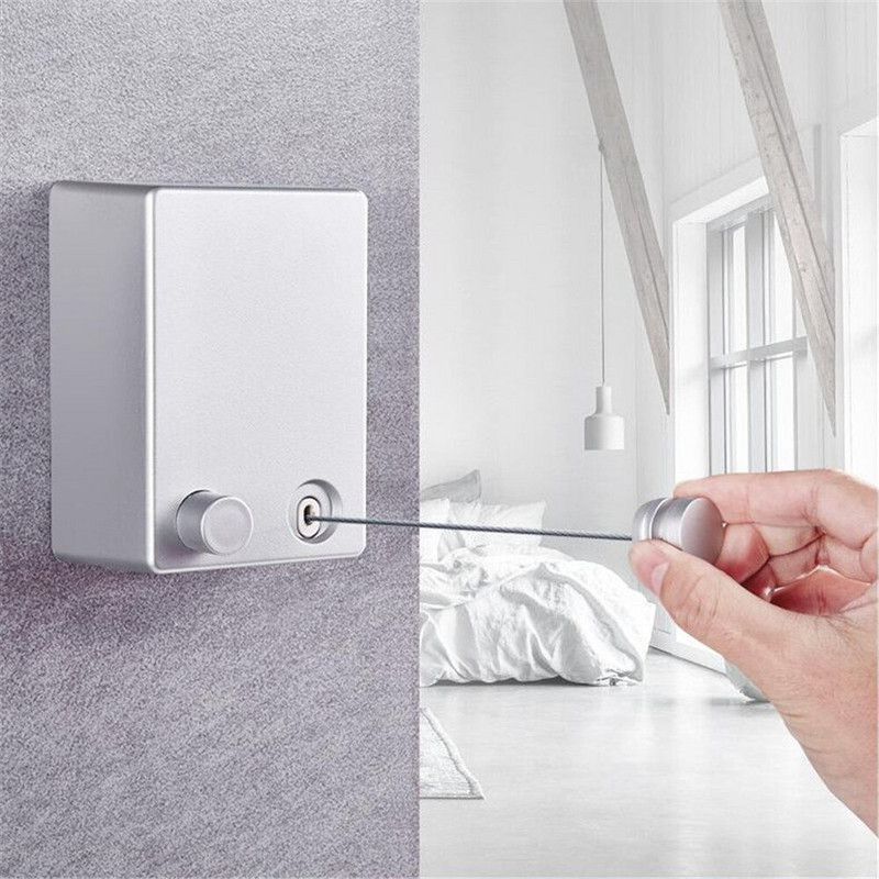 Umeraș de perete pentru haine retractabil, fierbinte, pentru interior și exterior