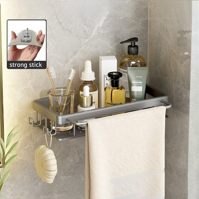 Fürdőszoba tároló polcok Falra szerelhető zuhany tároló állvány fúrás nélküli sarokrendező polc fürdőszobai kiegészítők