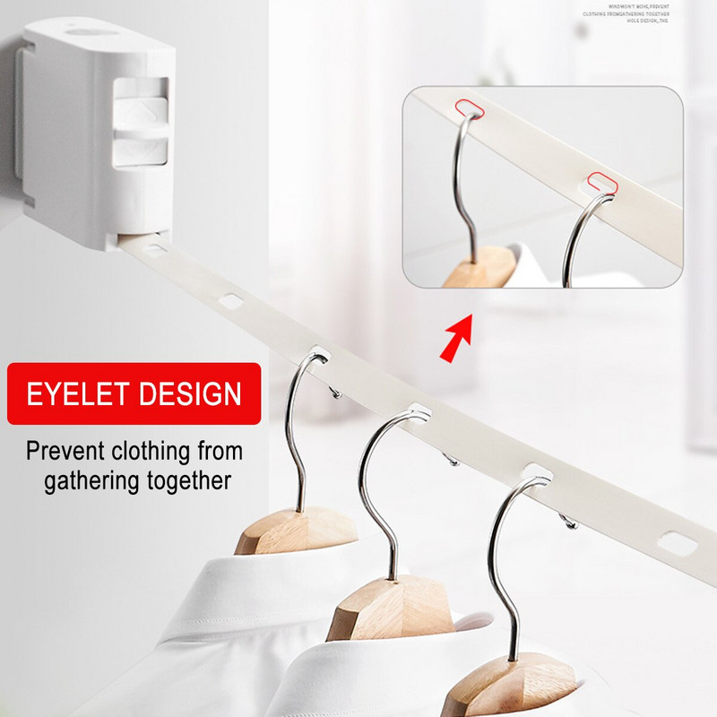 4,2 M nematoma ištraukiama rūbų virvė viduje, lauko, be smūgių