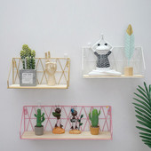 Lyuk nélküli hálóterem fali rácsos állvány Falra szerelhető WC ágy melletti elválasztó Nappali dekoráció Tároló állvány Kreativitás