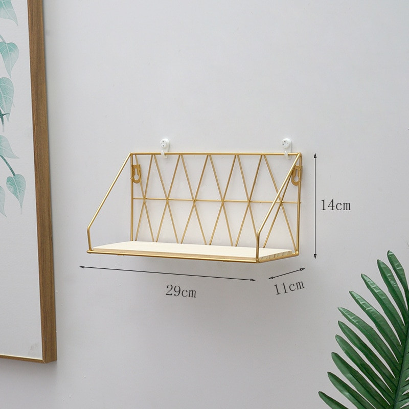 Lyuk nélküli hálóterem fali rácsos állvány Falra szerelhető WC ágy melletti elválasztó Nappali dekoráció Tároló állvány Kreativitás