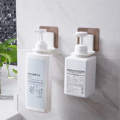 2 buc/set autocolant magic cu pumn gratuit, cu gel de duș, organizator, raft de perete pentru baie, creativ, puternic, fără sudură, suport de depozitare cu cârlig