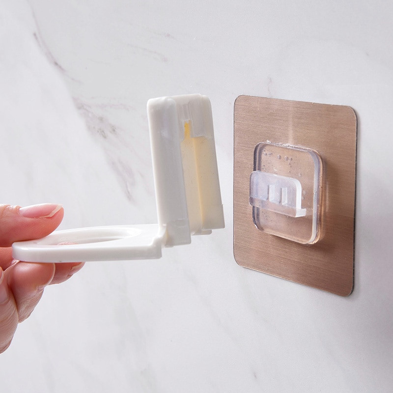 2 buc/set autocolant magic cu pumn gratuit, cu gel de duș, organizator, raft de perete pentru baie, creativ, puternic, fără sudură, suport de depozitare cu cârlig