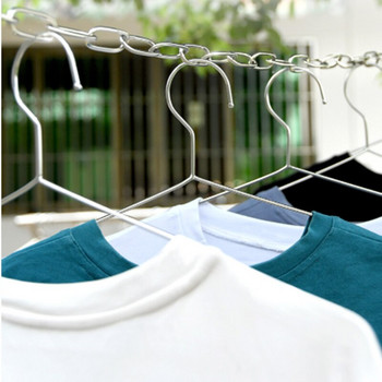 Въже за дрехи на открито Вътрешна прибираща се линия за пране Поставка за сушене на дрехи от неръждаема стомана