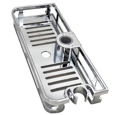 Többfunkciós fürdőszobai emelőrúd kivehető állvány fúrószappan tartó nélkül lakberendezési rendszerező zuhanypolc tároló állvány