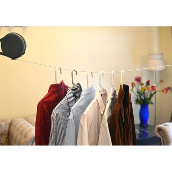 12M Ράφι για στέγνωμα ρούχων Σχοινί από ανοξείδωτο χάλυβα Πτυσσόμενο ρούχο Στεγνωτήριο ρούχων Κρεμάστρα πλυντηρίων ρούχων
