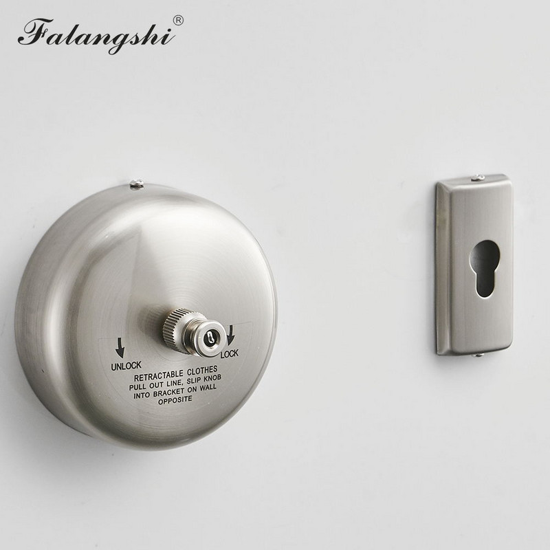 Uscător de rufe retractabil Umeraș pentru rufe acasă Suport de uscare SUS 304 Umeraș de perete cu frânghie Suport pentru rufe Uscător de rufe WB3001