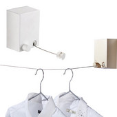 Kültéri ruházati kötél Beltéri behúzható ruhakötél teleszkópos rozsdamentes zsinór ruhaakasztók falra szerelhető szárítóállvány