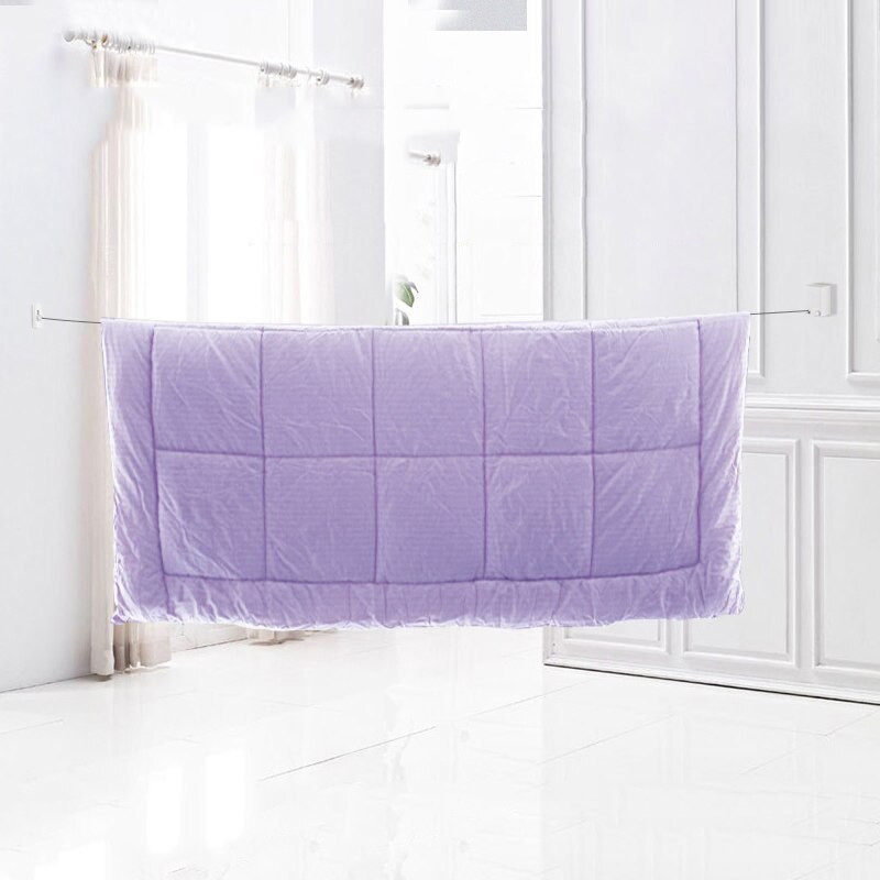 Kültéri ruházati kötél Beltéri behúzható ruhakötél teleszkópos rozsdamentes zsinór ruhaakasztók falra szerelhető szárítóállvány