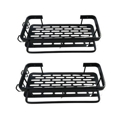 Prabangi vonios lentyna su kabliukais Šampūno laikiklis Vonios Dušo Caddy Be gręžimo Sandėliavimo laikymo lentyna Vonios kambario priedai