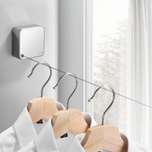 Balcon, contracție invizibilă, coadă de rufe, umeraș cu pumn gratuit, frânghie din oțel inoxidabil, pentru interior, baie, suport telescopic pentru haine