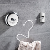 3,8 m ruhaszárító állvány kötél Otthoni tárolás Rozsdamentes acél Kihúzható ruhakötél Ruhaszárító Szervező Ruhafogas