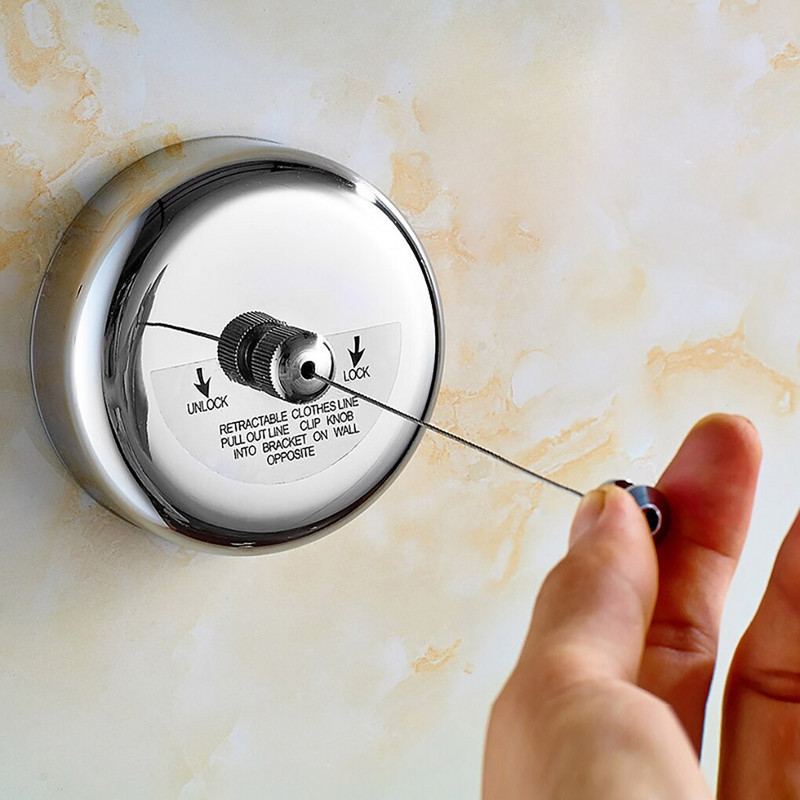 3,8 m ruhaszárító állvány kötél Otthoni tárolás Rozsdamentes acél Kihúzható ruhakötél Ruhaszárító Szervező Ruhafogas