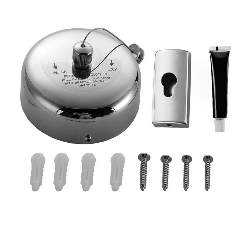 3,8 m ruhaszárító állvány kötél Otthoni tárolás Rozsdamentes acél Kihúzható ruhakötél Ruhaszárító Szervező Ruhafogas