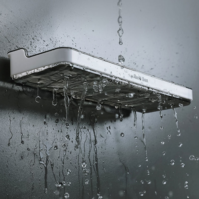 Kupaonski stalak Zidni kuhinjski odvod Polica za začine WC Kutija za sapun Neperforirana ABS plastika Višenamjenska pohrana