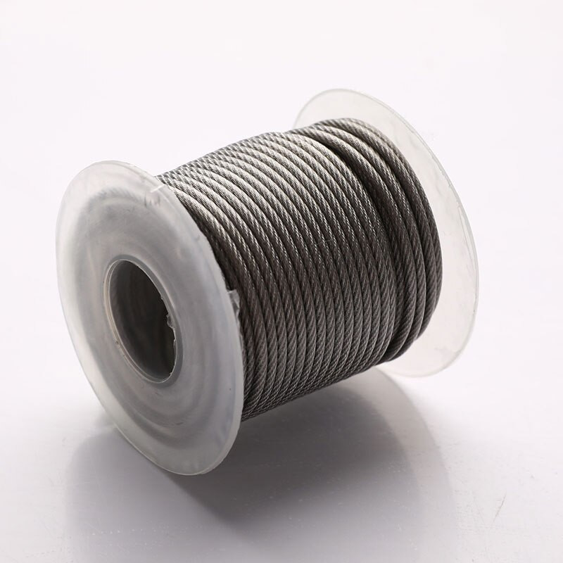 1 szett többfunkciós drótkötél készlet rozsdamentes acél kábel sátorzsinór akasztós ruhakötél