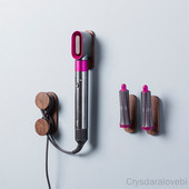 Hajszárító tartó falra szerelhető tároló tartóhoz Dyson Airwrap Styler diós tároló állványhoz hajsütővas pálca Fürdőszoba