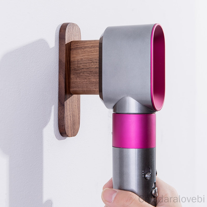Hajszárító tartó falra szerelhető tároló tartóhoz Dyson Airwrap Styler diós tároló állványhoz hajsütővas pálca Fürdőszoba