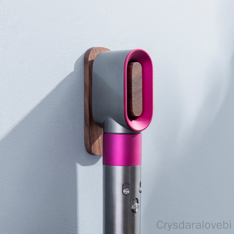Hajszárító tartó falra szerelhető tároló tartóhoz Dyson Airwrap Styler diós tároló állványhoz hajsütővas pálca Fürdőszoba