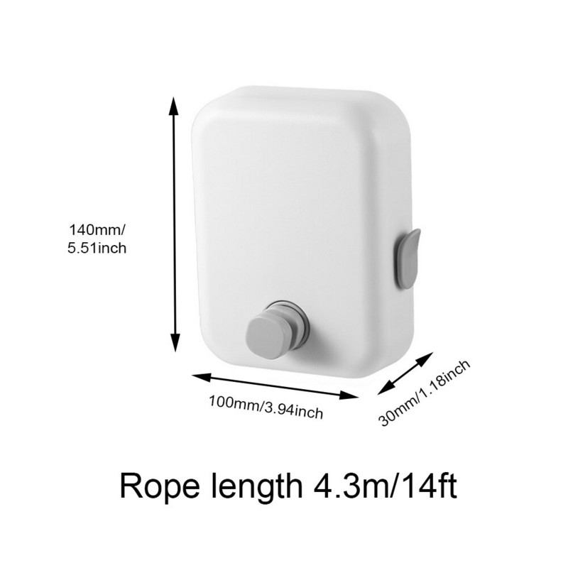 Linie de haine Accesorii pentru baie Suport de uscare Funie Depozitare acasă Suport de rufe retractabil din oțel inoxidabil Hange pentru rufe