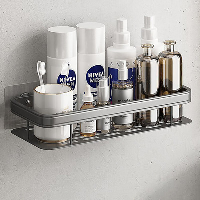 Vannitoa riiulid Šampoonihoidik Seinale paigaldatav dušihoidik Alumiiniumist nurgast alusehoidja Köögitarvikud