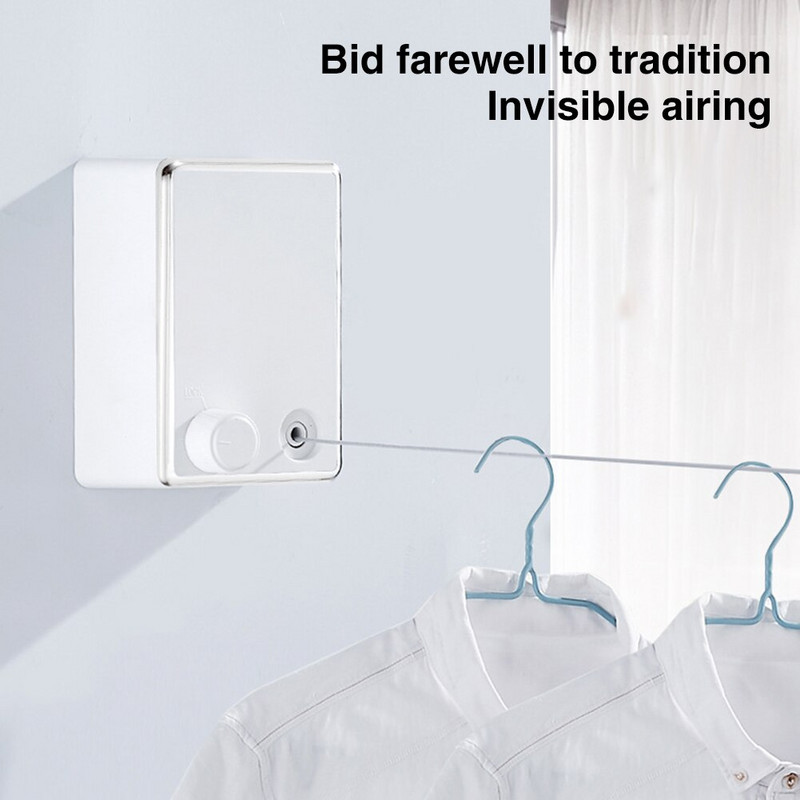 Behúzható ruhaszárító zsinór állítható rozsdamentes acél kötéllel falra szerelhető helytakarékos szárító zsinór 4,2 M