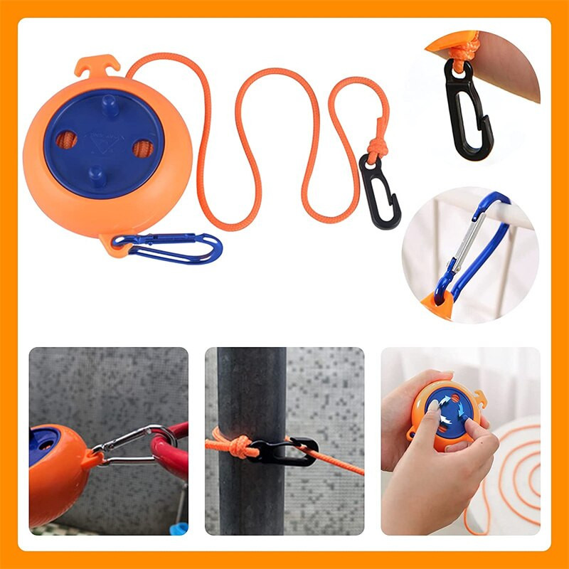 Prijenosni stalak za sušenje odjeće bez rupa na uvlačenje, kampiranje na otvorenom, otporan na vjetar, prijenosni konop za sušenje odjeće s kopčama